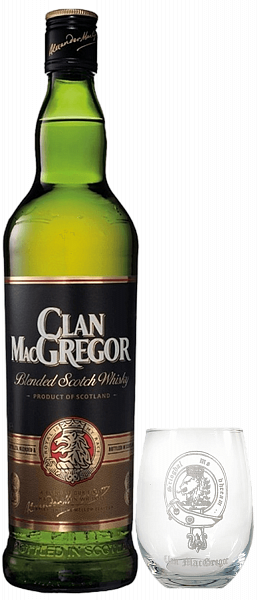 Виски Clan MacGregor Blended Scotch Whisky (gift box with a glass), 0.7 л