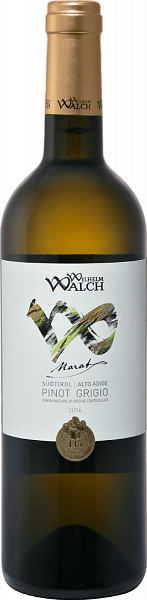 Вино Marat Pinot Grigio Alto-Adige DOC Wilhelm Walch, 0.75 л