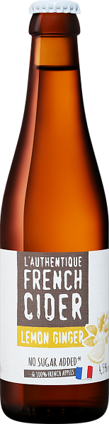 Сидр L'Authentique French Cider Lemon Ginger, 0.33 л в Воронеже