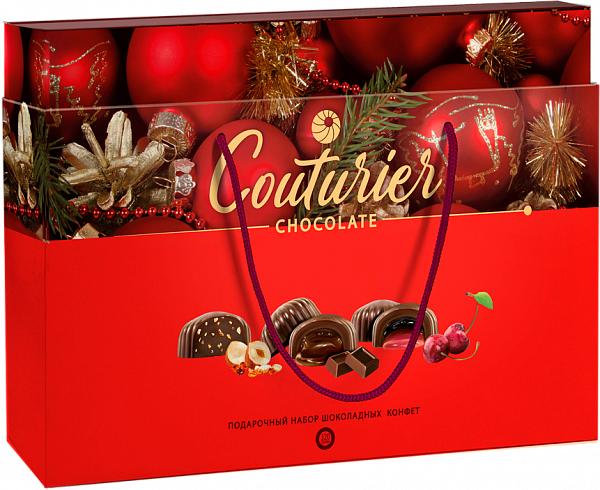 Couturier Chocolate Assorted New Year's Red, 0.3 л