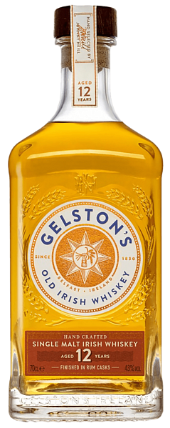 Gelston's Old Rum Cask Finish 12 y.o. Single Malt Irish Whisky, 0.7л