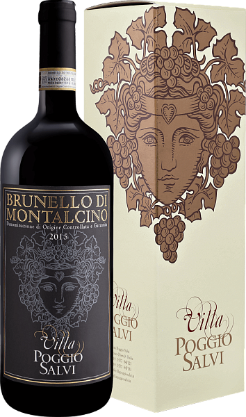 Вино Brunello di Montalcino DOCG Villa Poggio Salvi (gift box), 1.5 л