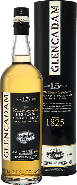 Виски Glencadam Highland Single Malt Scotch Whisky 15 y.o. (gift box), 0.7 л