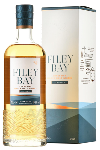 Виски Filey Bay Flagship Single Malt Yorkshire Whisky (gift box), 0.7 л