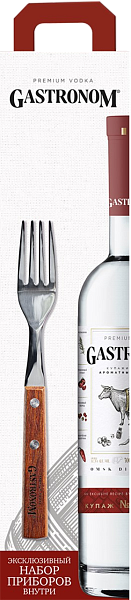 Водка Gastronom Blend №7 for Meat Dishes (gift box with cutlery), 0.5 л