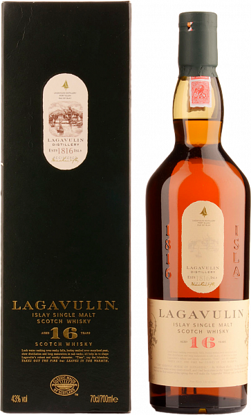 Виски Lagavulin Islay Single Malt Scotch Whisky 16 Years Old (gift box), 0.7 л