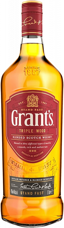 Грантс Трипл Вуд купажированный шотландский виски 0.7 л