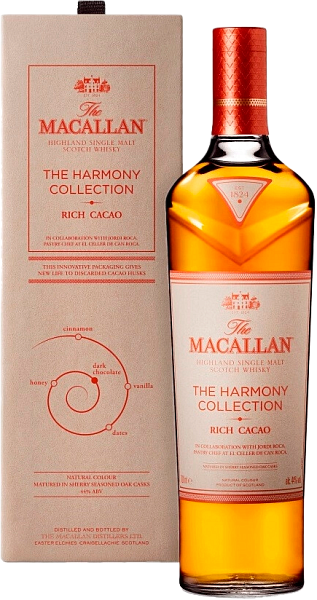Виски Macallan The Harmony Collection Rich Cacao Highland single malt scotch whisky, 0.7 л