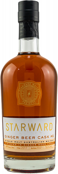 Виски Starward Ginger Beer Cask №6 Single Malt Australian Whiskey, 0.5 л