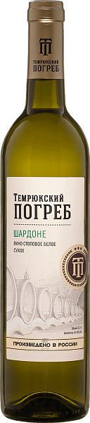 Вино Temryukskiy Pogreb Chardonnay, 0.7 л