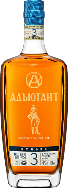 Коньяк Adyutant 3 y.o., 0.5 л в Курске