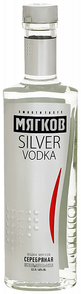 Vodka Myagkov Silver, 0.5 л