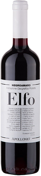 Elfo Negroamaro Salento IGT Apollonio, 0.75 л