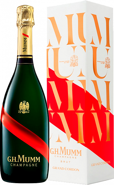 Mumm Cordon Rouge Brut Champagne AOC (gift box), 0.75 л
