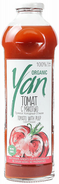 Сок Tomato Organic Yan, 0.93 л