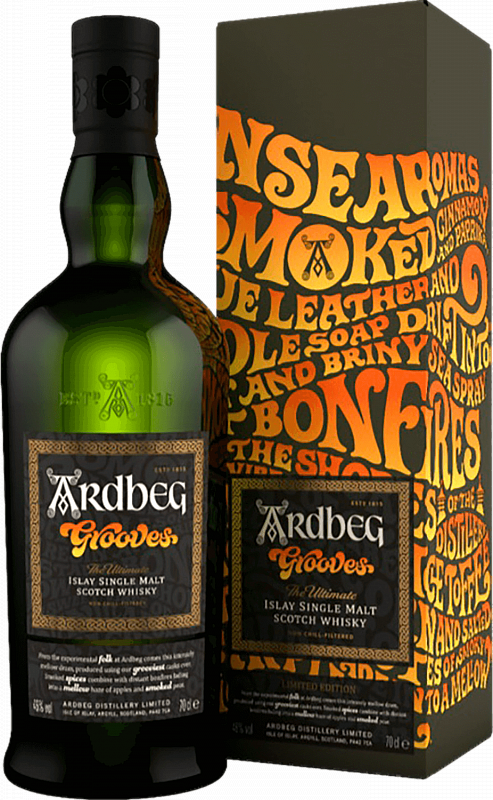Ардбег Грувс Айла односолодовый шотландский виски в подарочной упаковке 0.7 л