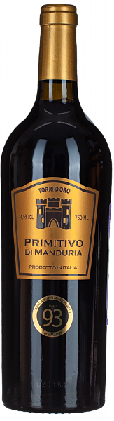Torri d'Oro Primitivo di Manduria DOC Angelo Rocca e Figli , 0.75 л