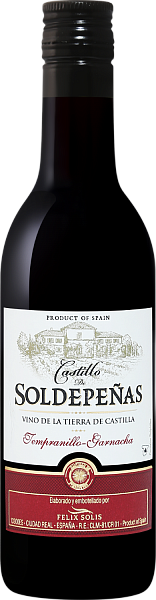 Вино Castillo de Soldepenas Tempranillo - Garnacha Castilla VdT Felix Solis, 0.187 л