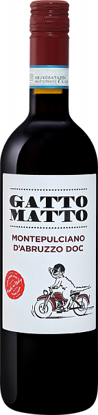 Gatto Matto Montepulciano d’Abruzzo DOC Villa Degli Olmi, 0.75 л