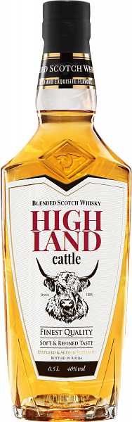 Виски Highland Cattle Blended Scotch Whisky
, 0.5 л