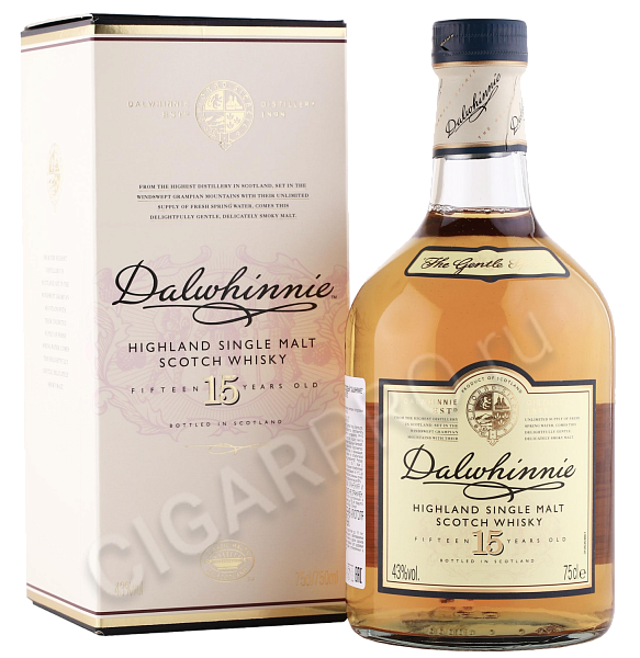 Виски Dalwhinnie Highland Single Malt Scotch Whisky 15 y.o. (gift box), 0.7 л