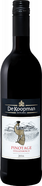 Вино De Koopman Pinotage Stellenbosch WO Koopmanskloof, 0.75 л