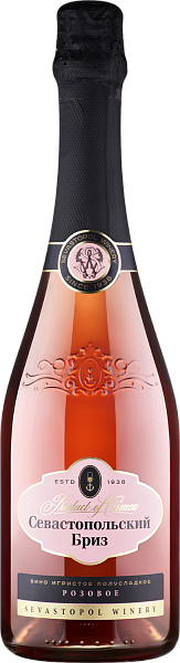 Игристое вино Sevastopol Breeze Rose Semi-sweet Sevastopol Winery, 0.75 л