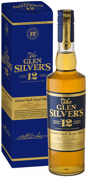 Виски Glen Silver's 12 Years Old Blended Malt Scotch Whisky (gift box), 0.7 л