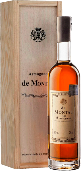 Арманьяк Armagnac de Montal 1986 Bas Armagnac (gift box), 0.2 л