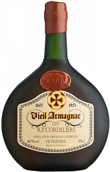 Арманьяк Vieil Armagnac des R.P. Cordeliers VSOP Gelas, 0.7 л