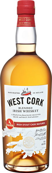 Виски West Cork Irish Stout Cask Matured Blended Irish Whiskey, 0.7 л в Перми