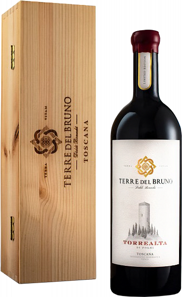 Вино Torrealta di Pogni Terre del Bruno Toscana IGT Fattoria Pogni (wooden box), 0.75 л