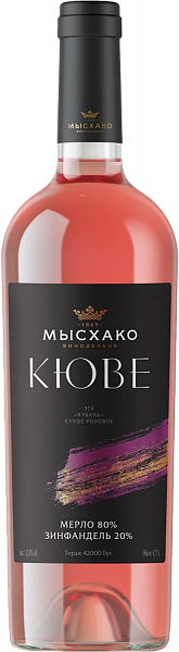 Вино Cuvee Merlot-Zinfandel Kuban. Novorossiysk Myskhako, 0.75 л