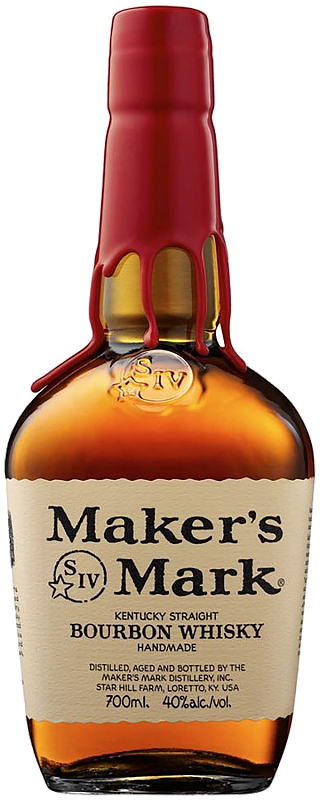 Виски Мэйкерс Марк Кентукки Стрейт Бурбон Виски в подарочной упаковке - 0.7л