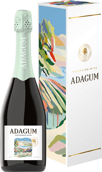 Adagum Semi-Sweet (gift box), 0.75 л