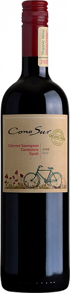 Чилийское вино Cono Sur Organi Cabernet Sauvignon-Carmenere-Syrah, 0.75 л