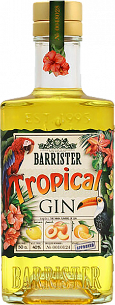 Джин Barrister Tropical Gin, 0.5 л