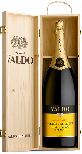 Сухое игристое вино Valdo Marca Oro Prosecco di Valdobbiadene Superiore DOCG (gift box), 3 л