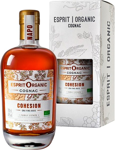Коньяк Esprit Organic Napoleon Fins Bois Cognac (gift box), 0.7 л