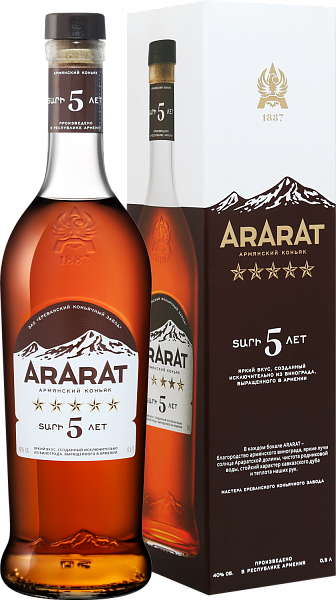ARARAT 5 y.o. (gift box), 0.5 л