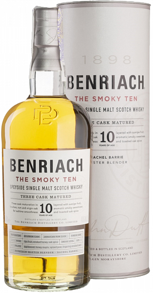Benriach The Smoky Ten Single Malt Scotch Whisky (gift box), 0.7 л