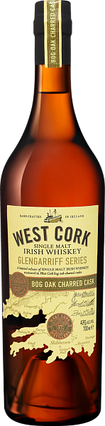 Виски West Cork Glengarriff Series Bog Oak Charred Cask Single Malt Irish Whiskey, 0.7 л в Ростове-на-Дону