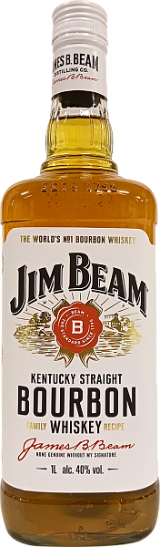 Виски Jim Beam Kentucky Straight Bourbon Whiskey, 1 л