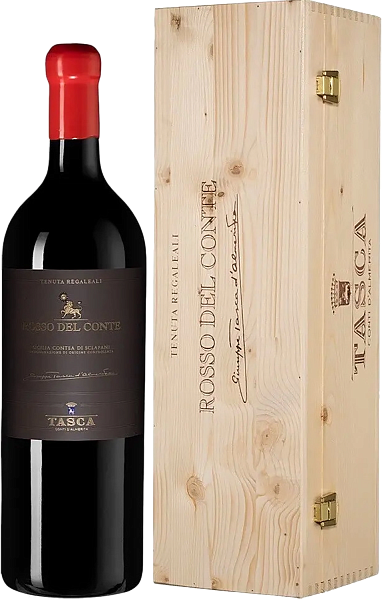 Вино Tenuta Regaleali Rosso del Conte Contea di Sclafani DOC Tasca d'Almerita (gift box), 1.5 л в Ростове-на-Дону