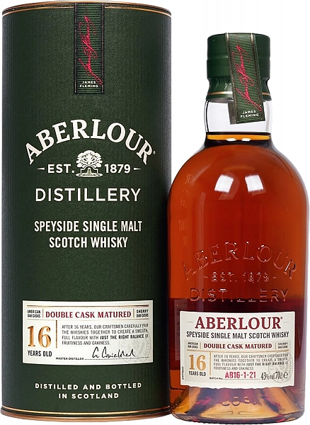 Виски Aberlour Double Cask Matured Speyside Single Malt Scotch Whisky 16 y.o. (gift box), 0.7 л