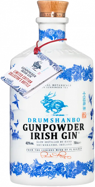 Джин Drumshanbo Gunpowder Irish Gin in a ceramic bottle, 0.7 л