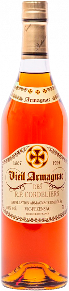 Арманьяк Vieil Armagnac des R.P. Cordeliers Gelas, 0.7 л