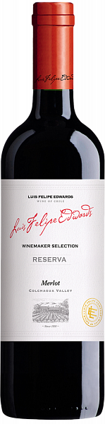 Чилийское вино Luis Felipe Edwards Reserva Merlot Colchagua Valley DO, 0.75 л