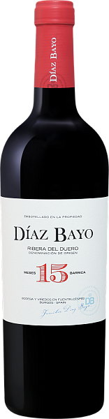Вино Diaz Bayo 15 Meses Barrica Ribera del Duero DO Nuestro de Diaz Bayo, 0.75 л в Архангельске