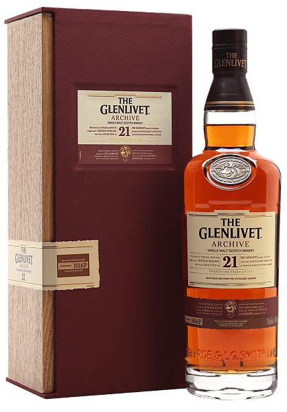Виски Glenlivet Archive 21 Year Old Single Malt Scotch Whisky, 0.7 л